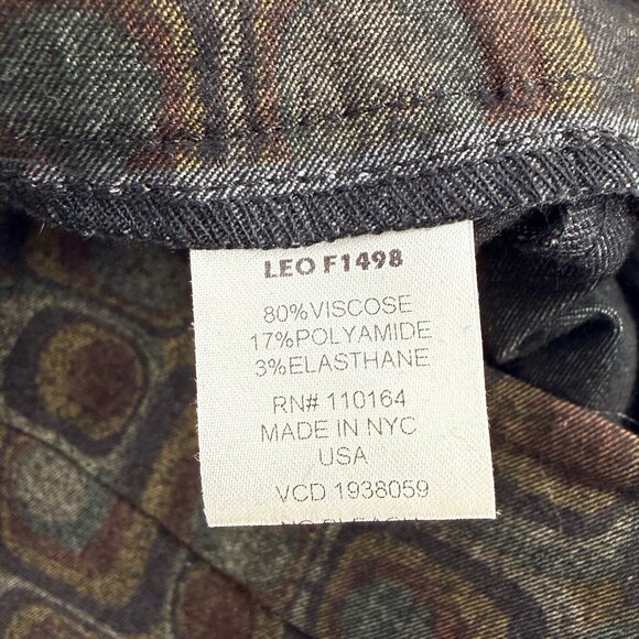 Avenue Montaigne Womens Geometric Print Stretch Pants Size 6 - Picture 5 of 6